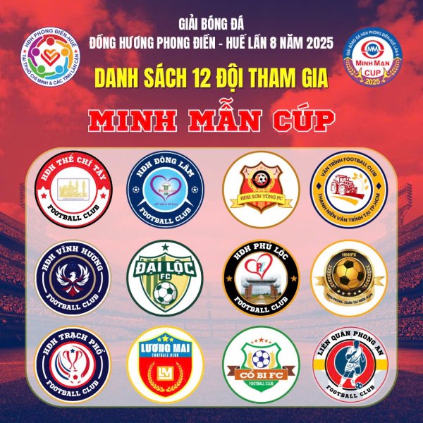 12 đội bóng