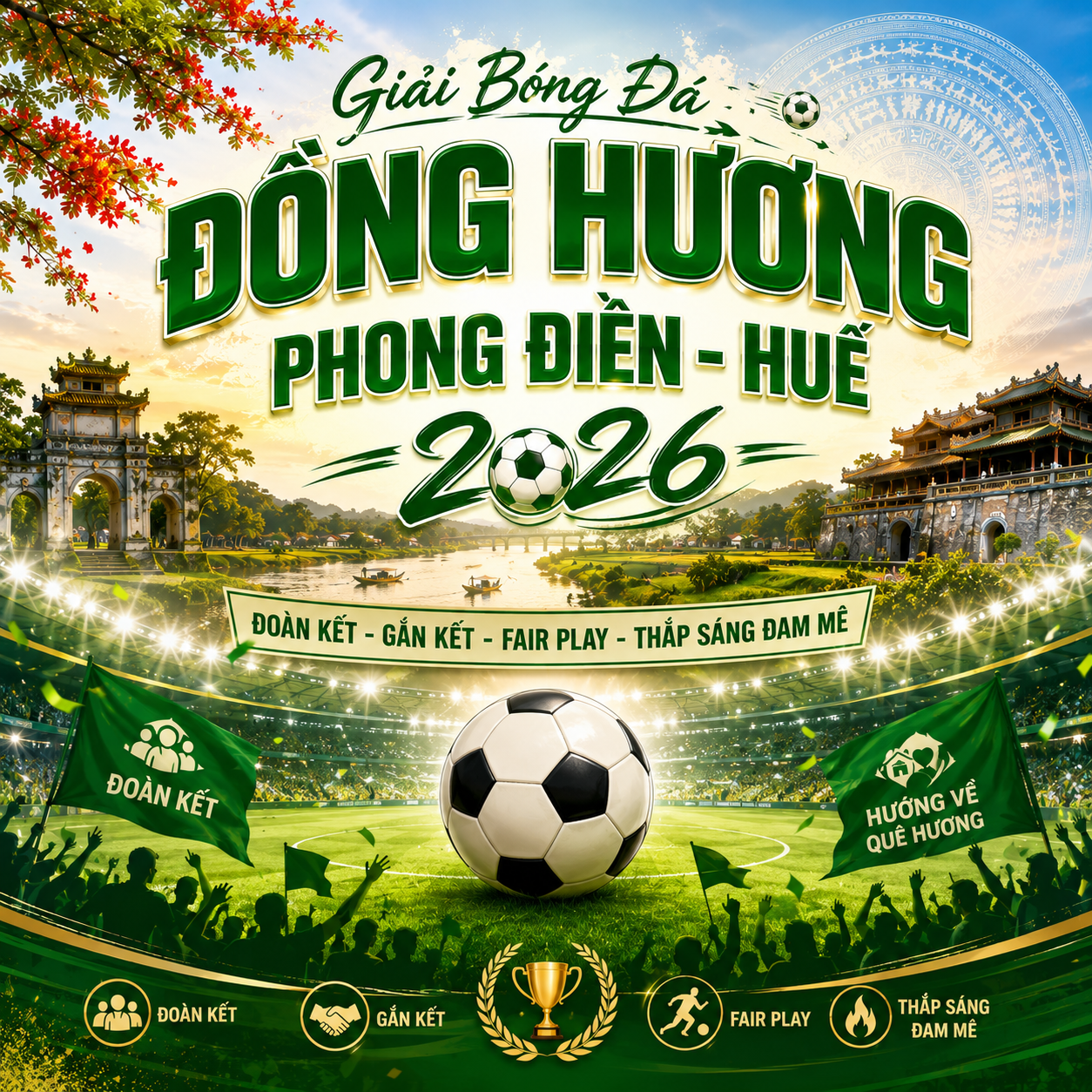Giải bóng đá thiện nguyện HĐH Phong Điền - Huế 2026