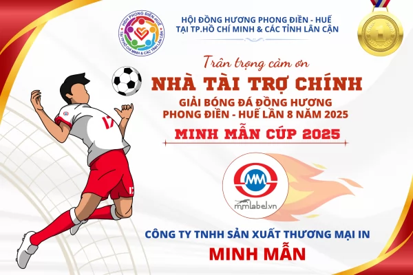 Nhà tài trợ chính Giải bóng đá HĐH Phong Điền - Huế lần 8 năm 2025
