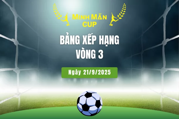 Bảng xếp hạng sau Vòng 3 – Giải bóng đá Đồng hương Phong Điền 2025