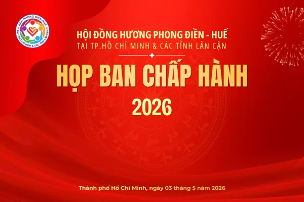 Họp BCH Đồng hương Phong Điền - Huế 2026