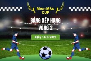 Bảng xếp hạng vòng 2 ngày 14-9-2025 - Minh Mẫn Cup 2025