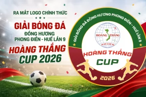 Ra mắt logo Giải bóng đá Đồng hương Phong Điền - Huế lần 9 | Hoàng Thắng Cup 2026